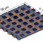 50 x 50 um grid-navy blue